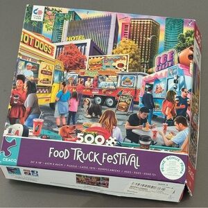 Ceaco Food Truck Festival Rally - 500 Piece Interlocking Jigsaw Puzzle